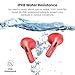 TOZO T21 Wireless Earbuds Bluetooth 5.3 in Ear Headphones Dual Mic Call Noise Cancelling IPX8 Waterproof 44H Playback Stereo Sound with LED Display Wireless Charging Case 32 EQs via APP Red