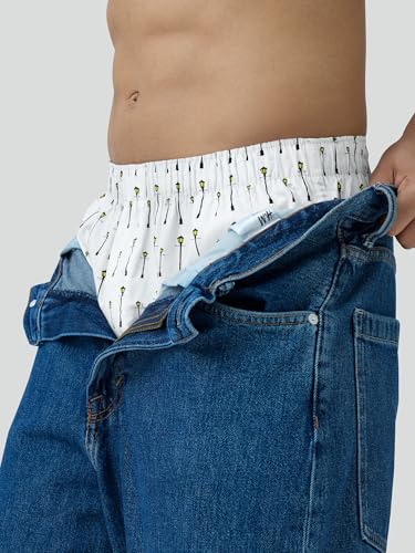 Image of XYXX Men's Remix Regular Fit Cotton Printed Boxer with Dual Pocket & No Marks Waistband (Pack of 2)