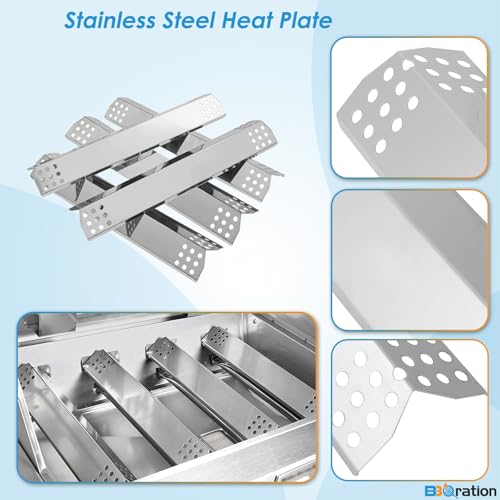 Image of Repalcement Parts for Kitchen Aid 720-0826E 720-0709C 860-0003C, for Jenn Air Grill Parts 720-0727 740-0711, Cooking Grates, Burner and Heat Plates for KitchenAid Grill Replacement Parts