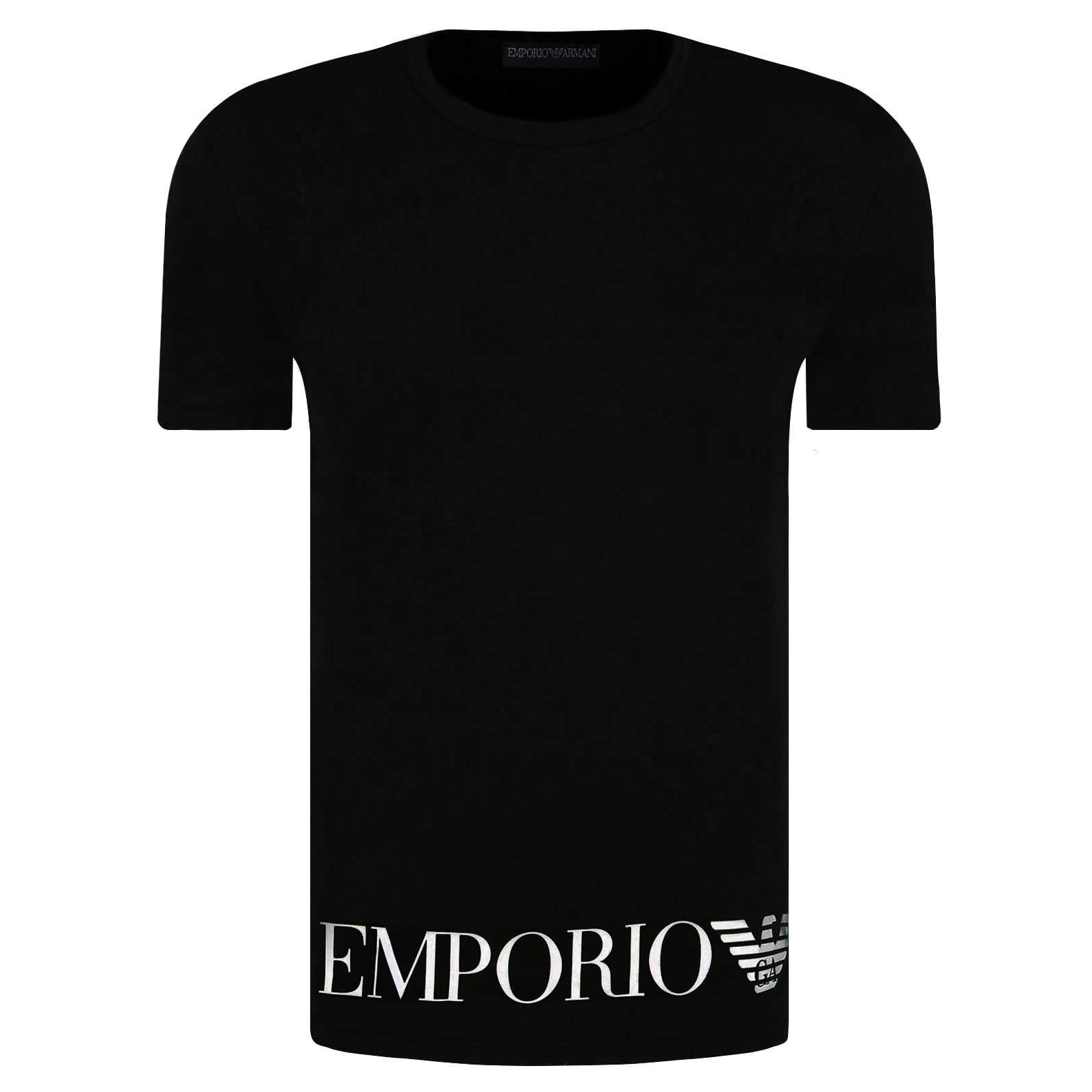Emporio Armani Maglietta Uomo 111035 3R755, T-Shirt Manica Corta, Girocollo (Nero, XL)