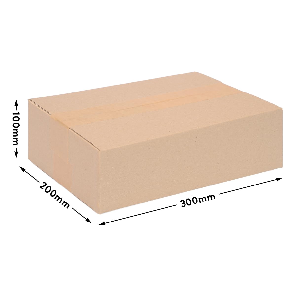 verpacking Faltkartons 295 x 195 x 90 mm Braun (Außenmaß 300 x 200 x 100 mm) KK 33 1-wellig Versandkarton für kleine Waren DHL Päckchen DPD GLS Kartons (250 Stück)