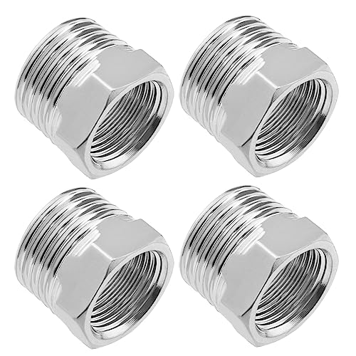 Be In Your Mind 4Pcs 1/2 Male to 3/8 Female Connector Water Pipe Reducer Fittings Thread Reducer Accessories for Pipes Radiators Water Tanks Sanitary Facilities