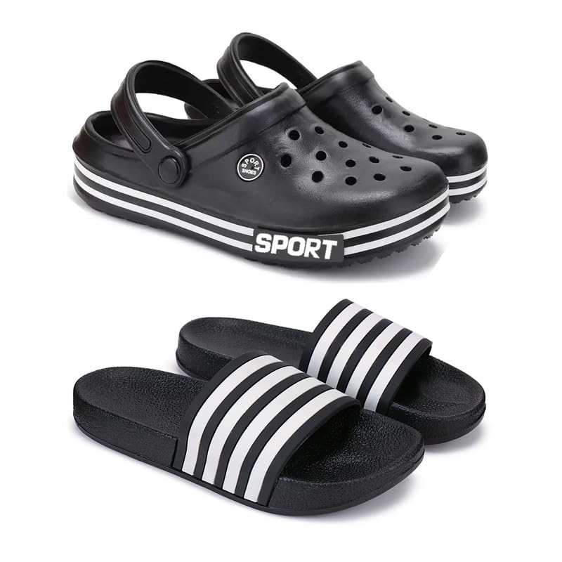 WINGSCRAFT-Lightweight Classic Clogs | Sandals |Slider Adjustable Back Strap for Men-Combo(2)-3014-3024-picture-13