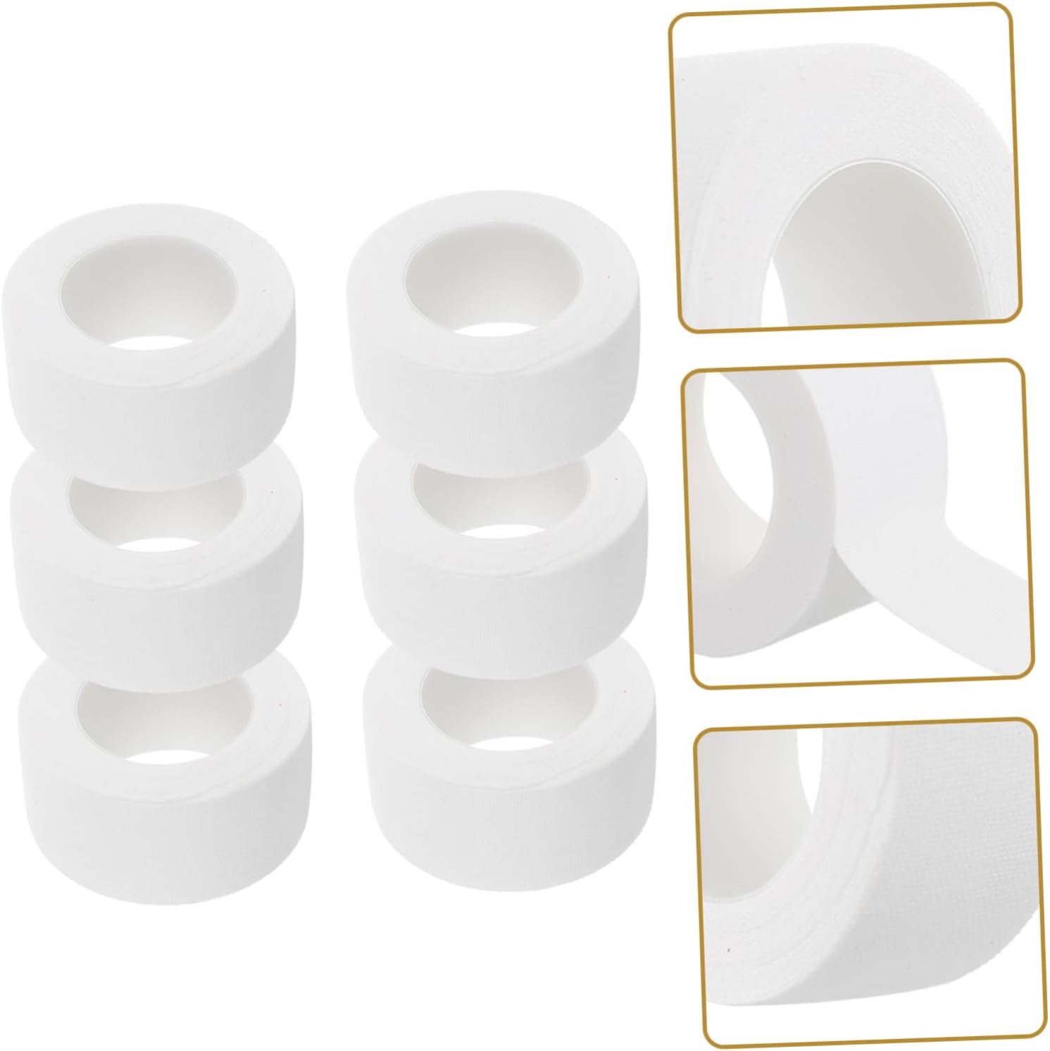 6-Pack Breathable Cotton Fabric Adhesive Bandage Self-Adhesive Injury Bandage for Sports Use and Wound Dressing