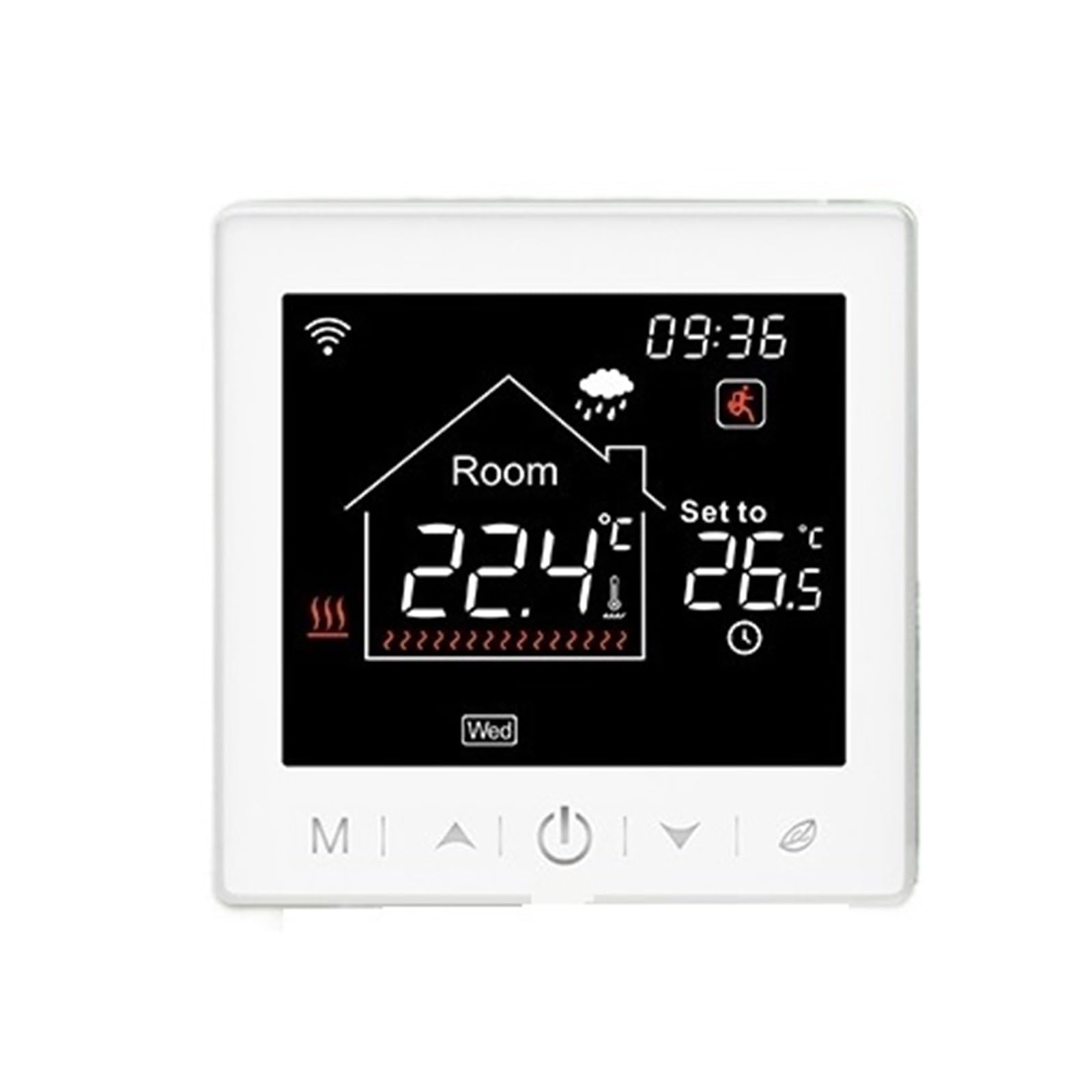 Termostat do ogrzewania podłogowego Programowalny regulator temperatury WiFi elektrycznego ciepłego kotła gazowego Smart Life Work OszczęDza Energię I Koszty Ogrzewania(3A Water White)