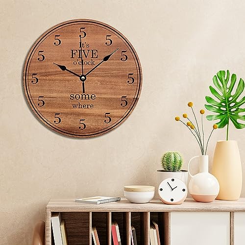 Reloj de Pared Analógico PVC 15x15 in Silencioso miniatura 4