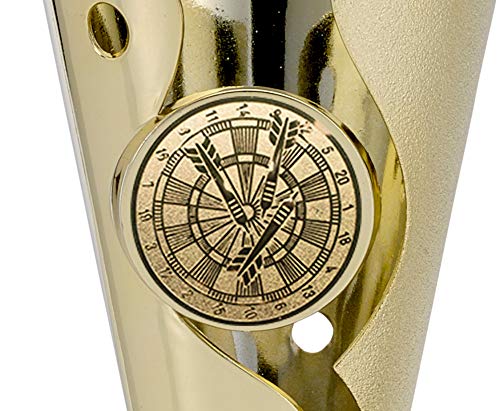 Deitert Pokal in Gold - Trophäe mit Wunschtext graviert und Sportemblem nach freier Auswahl - 15cm Sportpokal mit Marmorsockel für Ihre Siegerehrung A100 – Bild 6