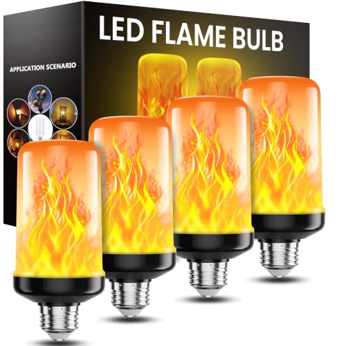 hyrion Flame Flickering LED Light Bulbs Fire Light Outdoor Halloween Porch