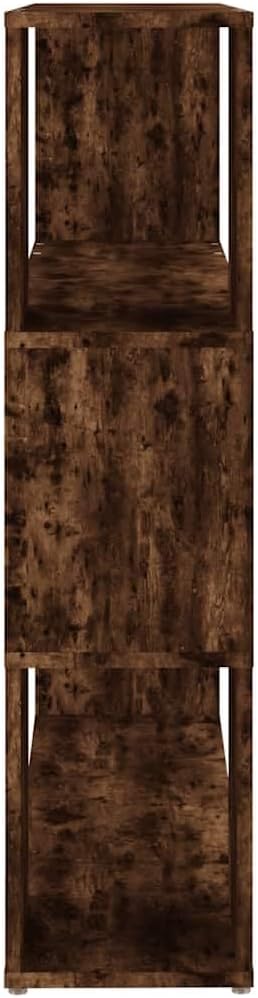 vidaXL Book Cabinet Smoked Oak Engineered Wood Medium Book Cabinet