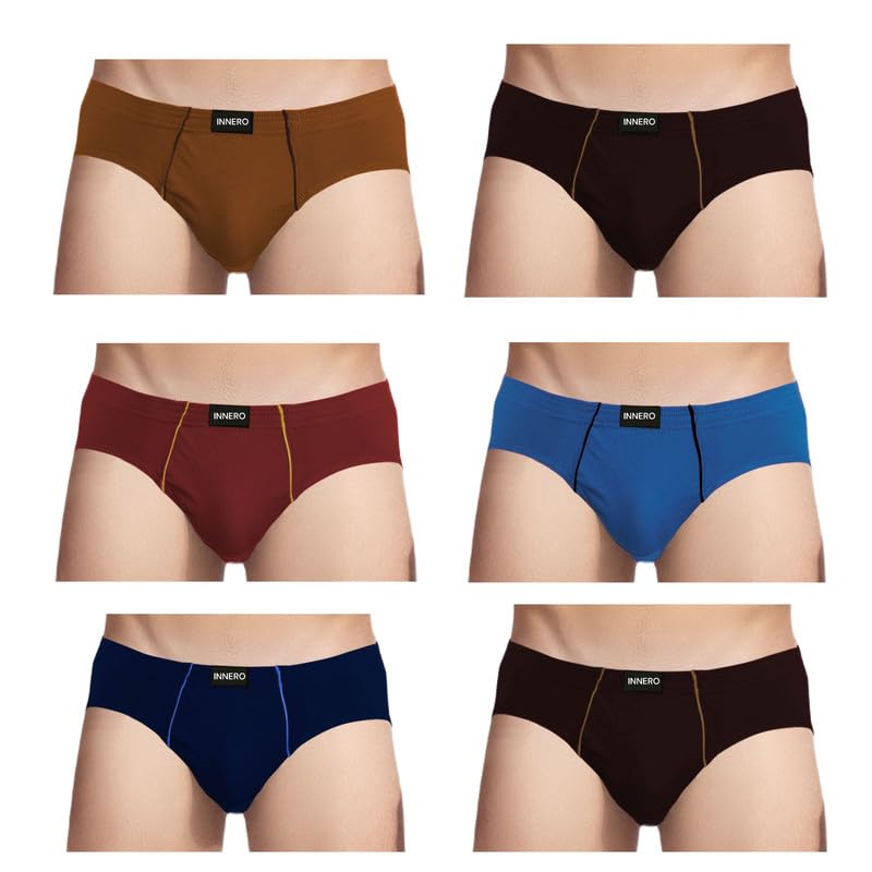 Image of INNERO Venus Mens Brief | Cotton Brief for Men | Attractive Assorted Solid Colors