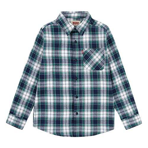Levi's Boys' Long Sleeve Flannel Shirt