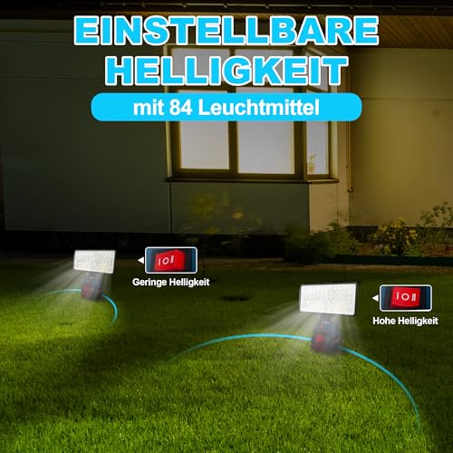 L1NXIXI LED Akku Lampe für Bosch 18V Akku System, 90W 6800LM LED Baustrahler mit USB+Type C, Akku Strahler für Arbeitsbeleuchtung, Baustelle, Autoreparaturen, Camping, Wandern