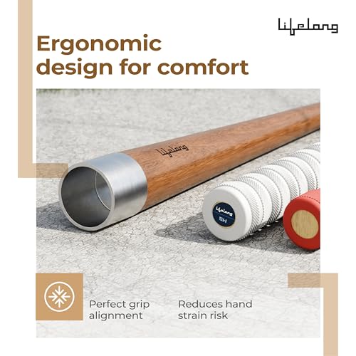 Image of Lifelong Grip Cone for Cricket Bats - Pack of 1 | Ergonomic Wooden Grip | Universal Fit for All Standard Bat Sizes | Easy to Use Grip Application Tool | Comfortable Handle