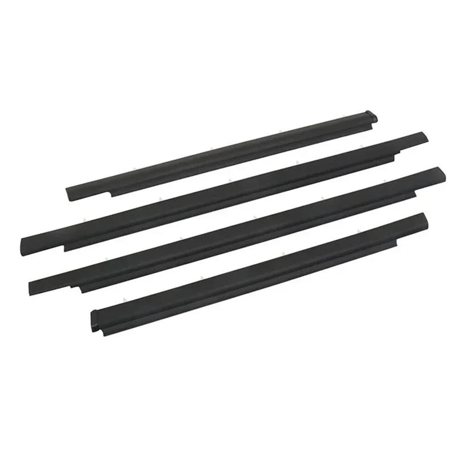 Diqxlgs One Color 4Pcs Outer Door Window Glass Weatherstrip Rubber Bel Sealing Front Rear Black For Toyota For Sequoia 2001-2007