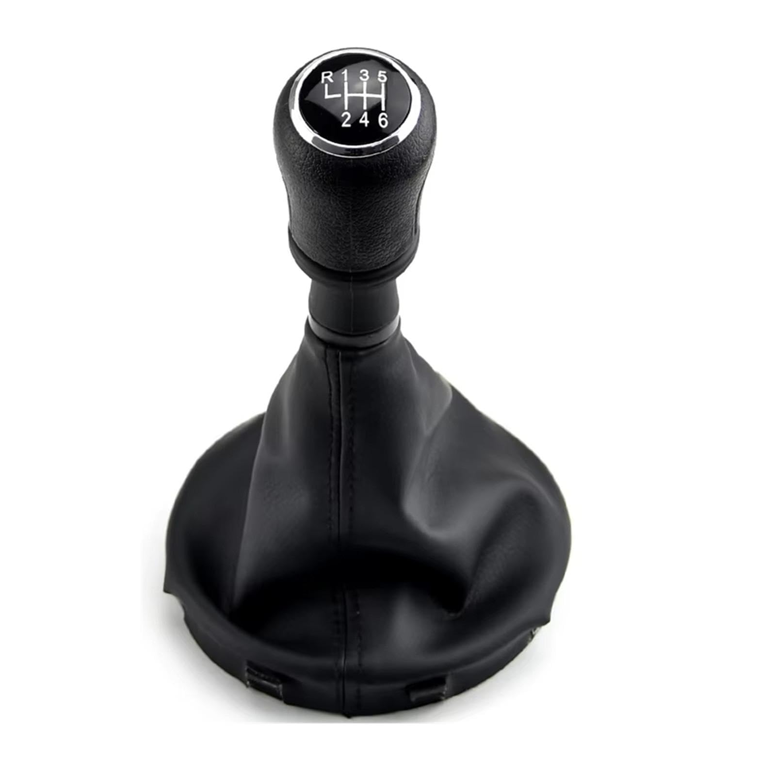 WSBOJXTH Gear Stick Compatible with VW for Transporter T5 T5.1 T6 Gp 2003-2011 5 6 Speed Gear Stick Shift Knob Gaiter Boot Cover Car(6 Speed-Black)