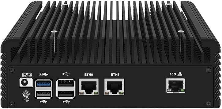 PC Alder Lake N200  3.7GHz DDR5 RAM NO M.2 NVMe SSD  AQC113C-B1-C 10GbE RJ45 2x2.5GbE LAN OPNsense AES-NI 2HD TF/WiFi 6 2SATA