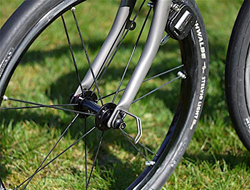 Crochet E en titane pour BROMPTON léger en argent