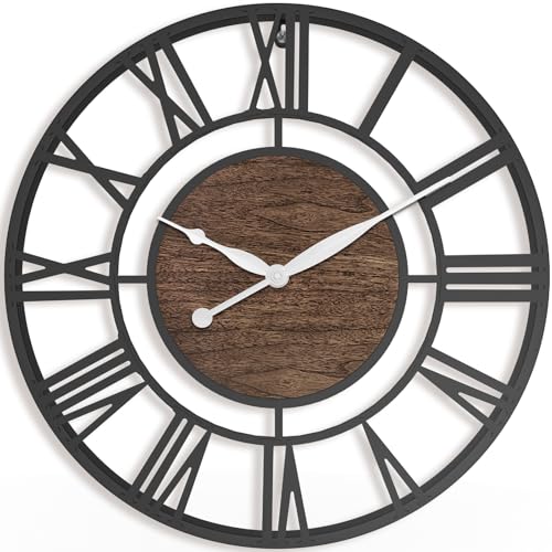 Grande horloge murale design moderne Pytha Sight pour salon de 75cm