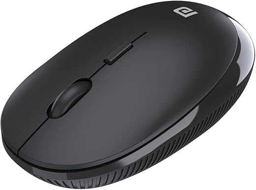 Portronics Toad 22 2.4Ghz Wireless Optical Mouse for Laptops/PC with USB Nano Dongle, Optical Orientation, Adjustable DPI, Click Wheel(Black)