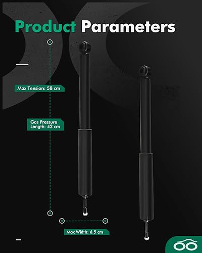 Miniatura 3 de SCITOO Juego de 2 amortiguadores traseros para Camaro, amortiguadores y puntales se adapta a 1982-2002 para Chevy para Camaro, 1953-1962 para Chevy