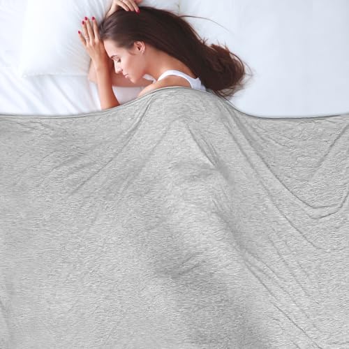 CXXDE Kühldecke Sommerdecke, 2 in1 doppelseitige Selbstkühlende Decke,Q-Max0,5 Dünne kühlende bettwäsche, kühldecke Bett, zum Schlafen Kältedecke für Menschen Bett, Cooling Blanket 150 x 200 cm