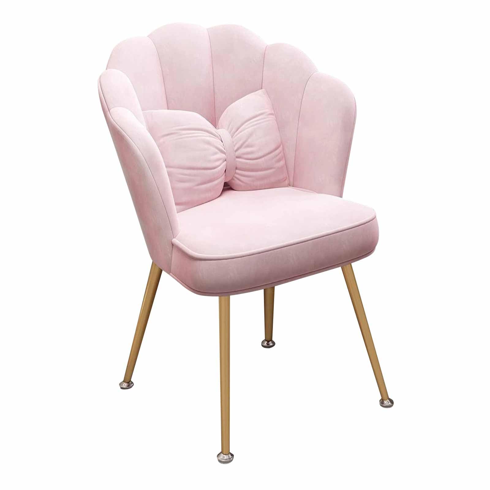 Silla auxiliar para decoración del hogar con tapizado de pétalos