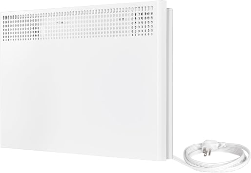 Stelpro PLUG-IN Ultra-Quiet Convector Heater 1500W, 120V, Built-In Programmable Thermostat with LCD, Cool-Touch Safety, Rounded Steel Housing, Quiet Operation ASHC1501PW - White