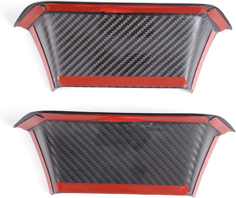 TOYCIDFG Seat Headrest Decorative Cover Trim Compatible with Lamborghini Urus 2018-2023, Car Interior Decoration Accessories (Carbon Fiber - Front)