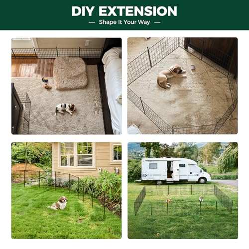 FXW MiniPaws Unleashed Dog Playpen, Expandable & Portable Design for Yard, RV Camping and Indoor Use, for Puppies and Small Dogs, 20-inch 8 Panels by FXW - Image 3