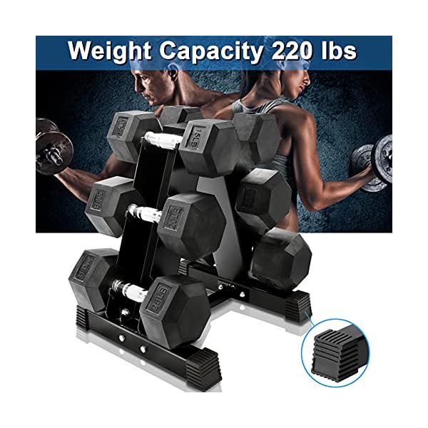 Uprimu-3-Tier-Dumbbell-Weight-Rack-A-Frame-Dumbbell-Storage-Rack-220-LB-Capacity-Set-For-Home-Gym-Exercise-Strength-Training Uprimu 3 Tier Dumbbell Weight Rack, A-Frame Dumbbell Storage Rack ,220 LB Capacity Set For Home Gym Exercise Strength Training