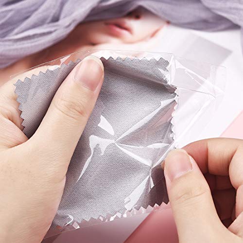 Jewelry Cleaning Cloth, 50pcs Individually Wrapped Silver Polishing Cloths by SEVENWELL - Used condition - Image 6