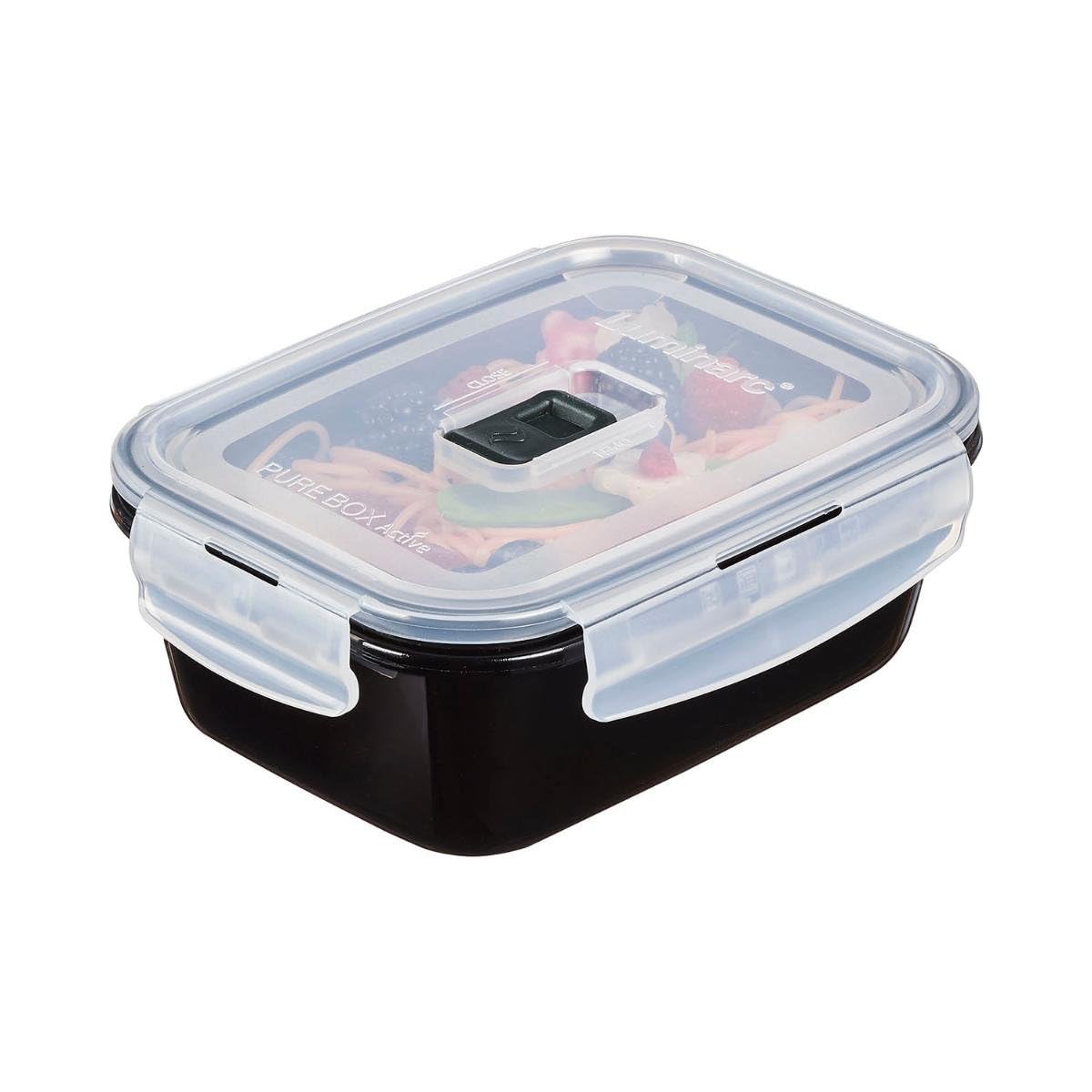 Luminarc Pure Box Holy Récipient rectangulaire hermétique en verre 19 x 13 x 7,3 cm - 122 cl