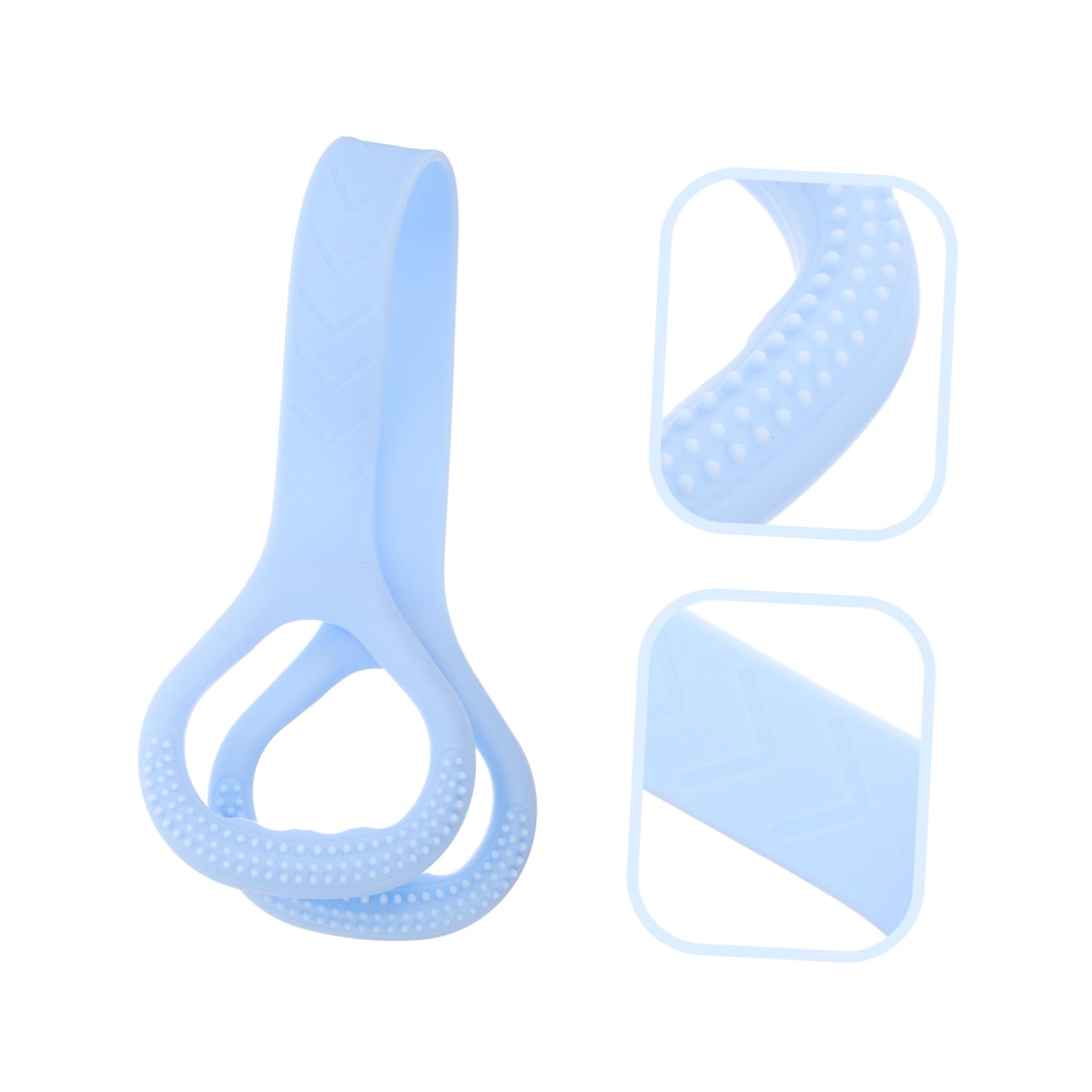 TOYANDONA Banda elastica di tensione fasce di resistenza con maniglie Allungamento resistenza delle bande di esercizio banda elastica di resistenza fitness Gel di silice Sky-Blue