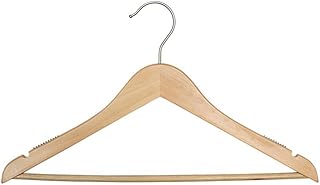 NAHANCO 20019WB Wooden Suit Hanger, 19