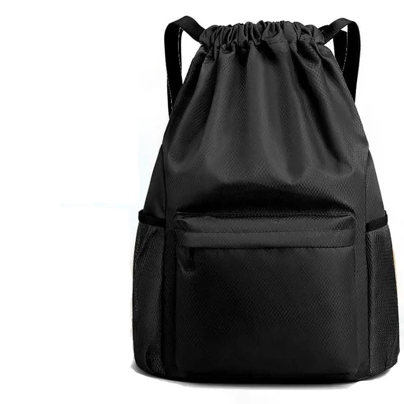 Sac Cordon Lot de 2 sacs sport à cordon serrage, grande capacité, for la gym, natation, plage, for femmes et hommes(Sky blue-S)
