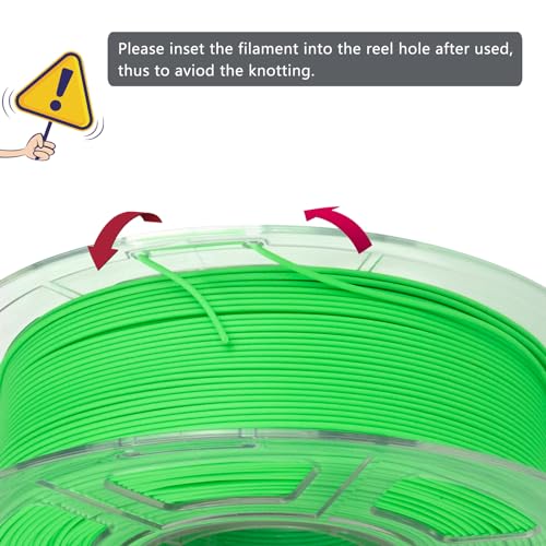 Image of iSANMATE Rapid Matte PLA Filament 1.75mm, 3D Printer Filament Matte Filament Apple Green, Fast Printing Speed PLA, Dimensional Accuracy ±0.02mm, 1kg Spool
