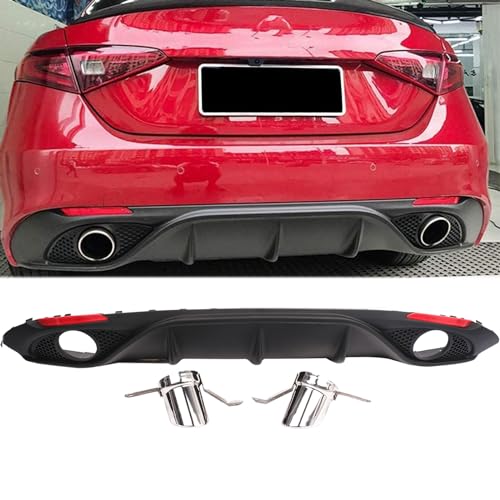 Rear Diffuser Matte Black 2017-2023 Alfa Romeo Giulia Base