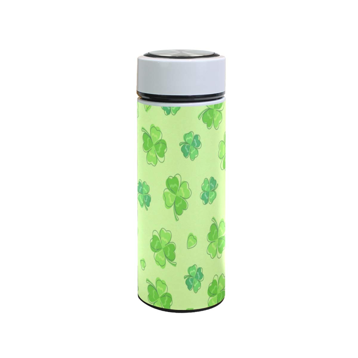 Amazon｜ミヤビヤ 水筒 350ml 小容量 四つ葉のクローバー柄 幸せ