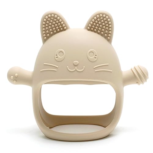 Juguetes de dentición para bebés, juguetes de dentición sin caída para bebés de 0 a 6 meses, juguetes masticables para aliviar la dentición,