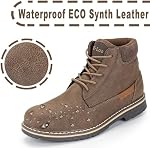 CC-Los Men's Ankle Chukka Work Boots Durable Outdoor Comfort with Anti-Slip Sole Cushioned Support Size 8-14