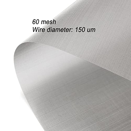 2Pack Stainless Steel Woven Wire Mesh Roll Screen Sheet,Air Vent Mesh 11 8/10"X47 2/10",Door Window Inserts/Fly Covers For Food/Squirrel Fan/Rv Screen Door Protector/Chicken Fence,60 Mesh Easy To Cut #TOP3
