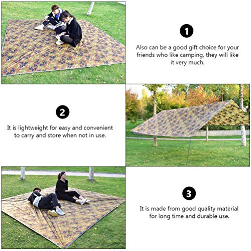 BESPORTBLE Tenda de acampamento, impermeável, portátil, multifuncional, tapete de piquenique, abrigo