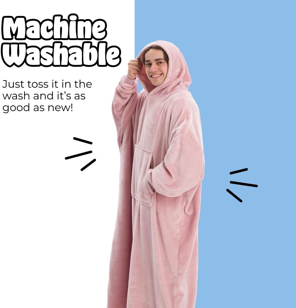 THE COMFY Dream | Lightweight Microfiber Fleece Wearable Blanket, Oversized Design Hood & Pocket from Shark Tank, Cozy Gifts - Image 7