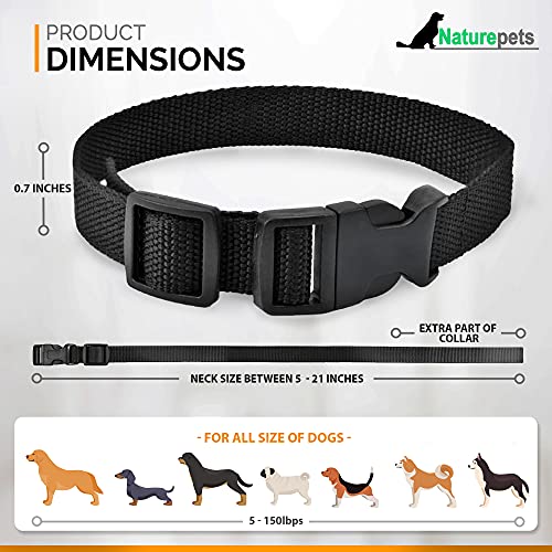 Naturapets Replacement Strap Nylon Collar For All Vibrating And Static Shock Anti Bark Training Collars For Dogs (Replacement Collar Only) (1 Collar) #TOP2