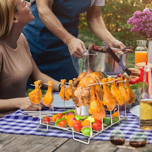 Support de poulet 10 emplacements pour des brochettes parfaites - 7