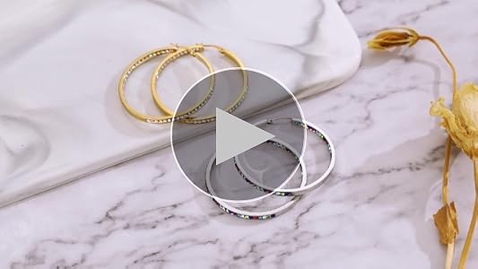 【HYERES LOR】25SS★ Essence Perfecto Ring Earrings Amazon.com: weinuo 2 Inch Stunning Stainless Steel Black