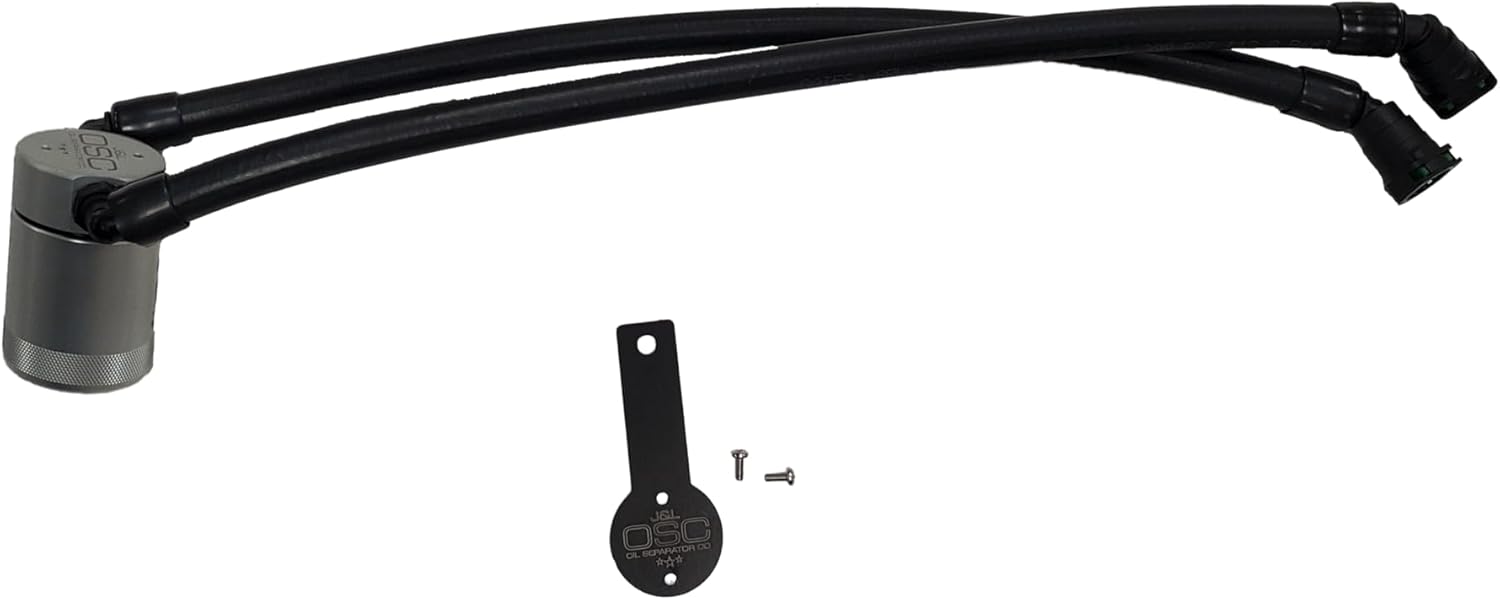 J&L Oil Separator Co. 3.0 Oil Separator 3098D Compatible with 2025-2026 Ram 1500 3.0L; 2022-2025 Wagoneer; Grand Wagoneer 3.0L (Black)