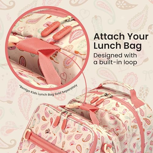 Image of Bentgo Kids Print Backpack - Lightweight 14 inch Backpack for School, Travel & Daycare, Ideal for Ages 4+, Durable & Water-Resistant, Roomy Interior, & Loop for Lunch Bag (NEW Cowgirl Dreams)