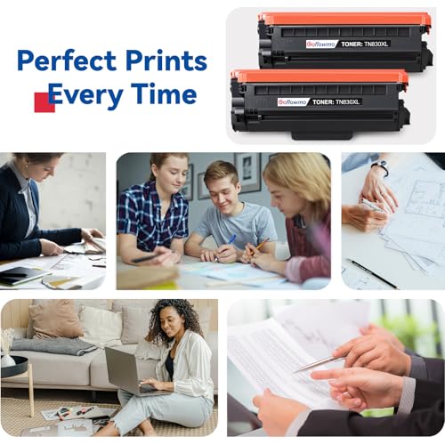 Image of TN830XL TN830 Toner Cartridge Compatible for Brother Printer TN830XL 2-Pack