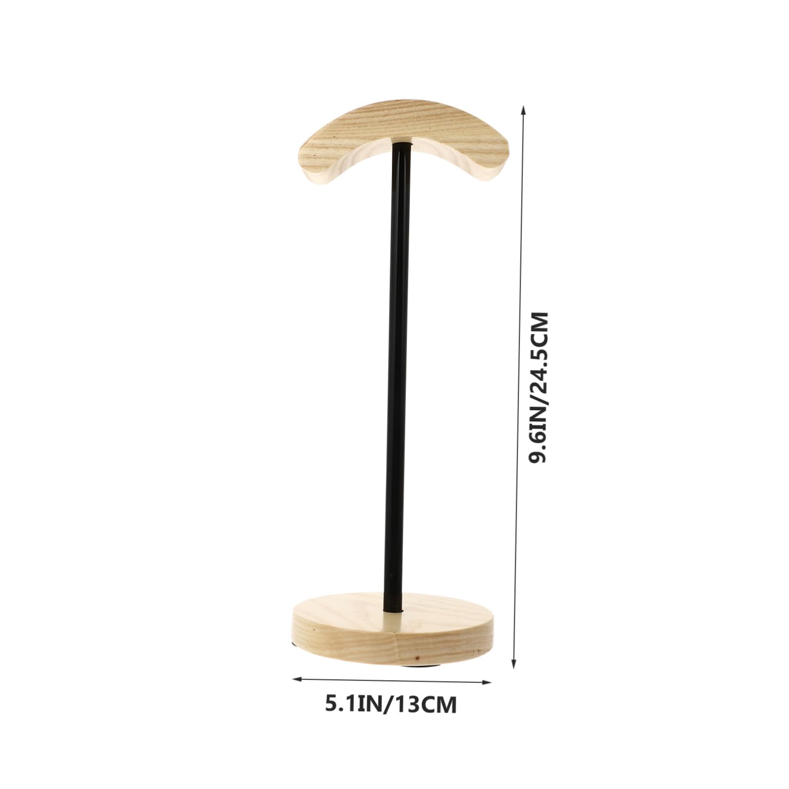SHINEOFI Soporte para Auriculares de Madera Soporte para Gaming Diseño de Gancho Arqueado Base Estable para Escritorio para Hogar y Tiendas